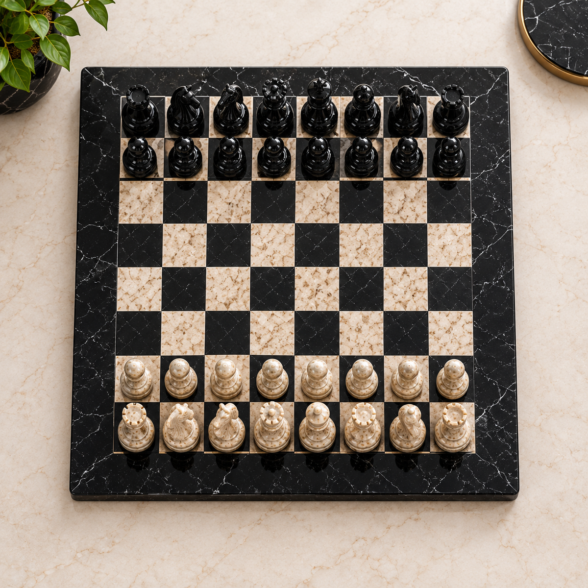 12 Inch Premium Marble Chess Set – With Box