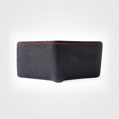 RED LINE BIFOLD  LEATHER WALLET