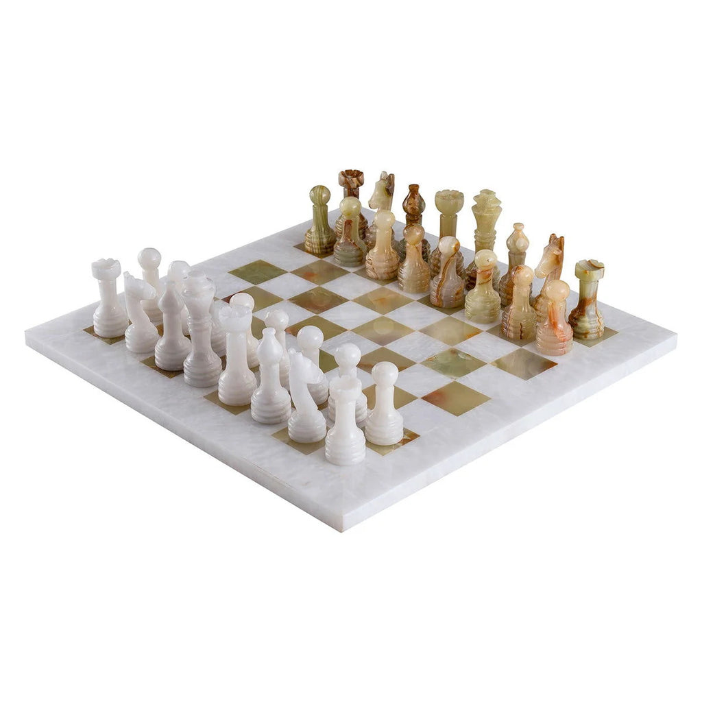 12 Inch – Luxury Marble Chess Board With Chess Pieces