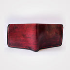 Red Bifold Leather Wallet